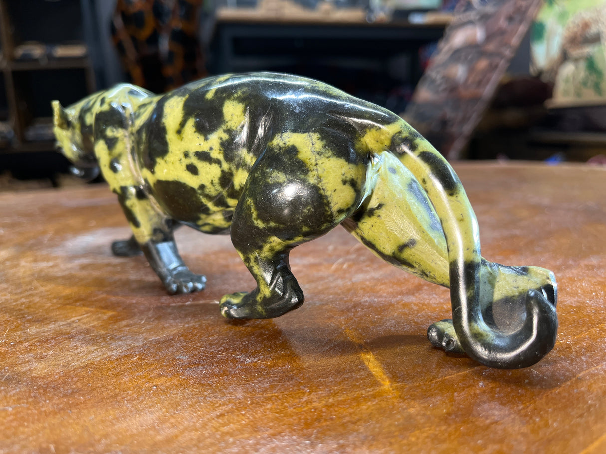 Growling Stone Panther Handmade In Malawi