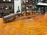 Hand Carved Stunning Intricate Elephant Family on a Tusk