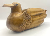 Handmade Mahogany Duck Decorative and Useful Storage Ornament
