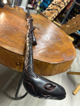 Snake on a Branch Walking Stick Polished Ebony Tanzania