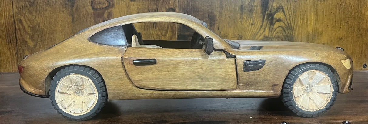 Mahogany and Ebony Mercedes Display Model Piece