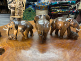 Hand Carved Wooden Elephant - Mother and Baby Malawi (Medium)