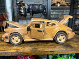Porsche 911 V2.1 Hand Carved Mahogany