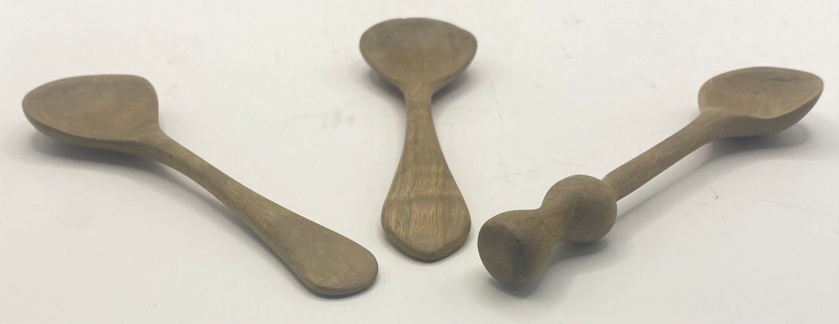 Hand Carved Mahogany Spoons