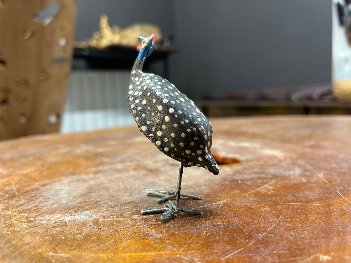 Wire Legged Wooden Little Peacock