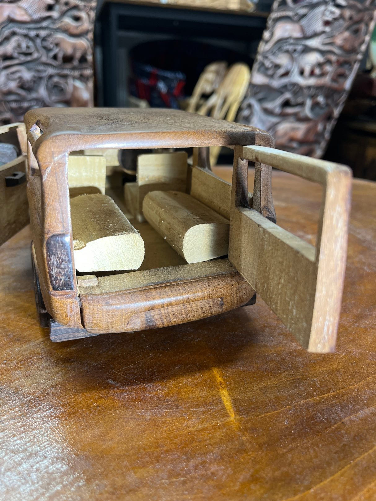 Landrover Defender V1.1 Hand Carved Mahogany