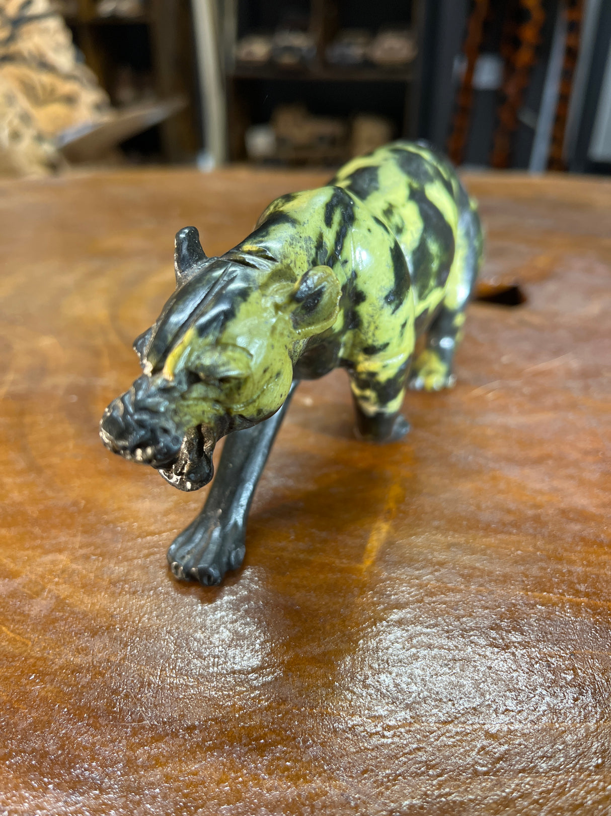 Growling Stone Panther Handmade In Malawi