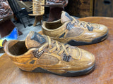 Pair of Jordan 4 V1.1 Hand Carved Mahogany Display Piece