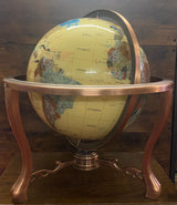 Gemstone Globe With Matte Copper Cradle