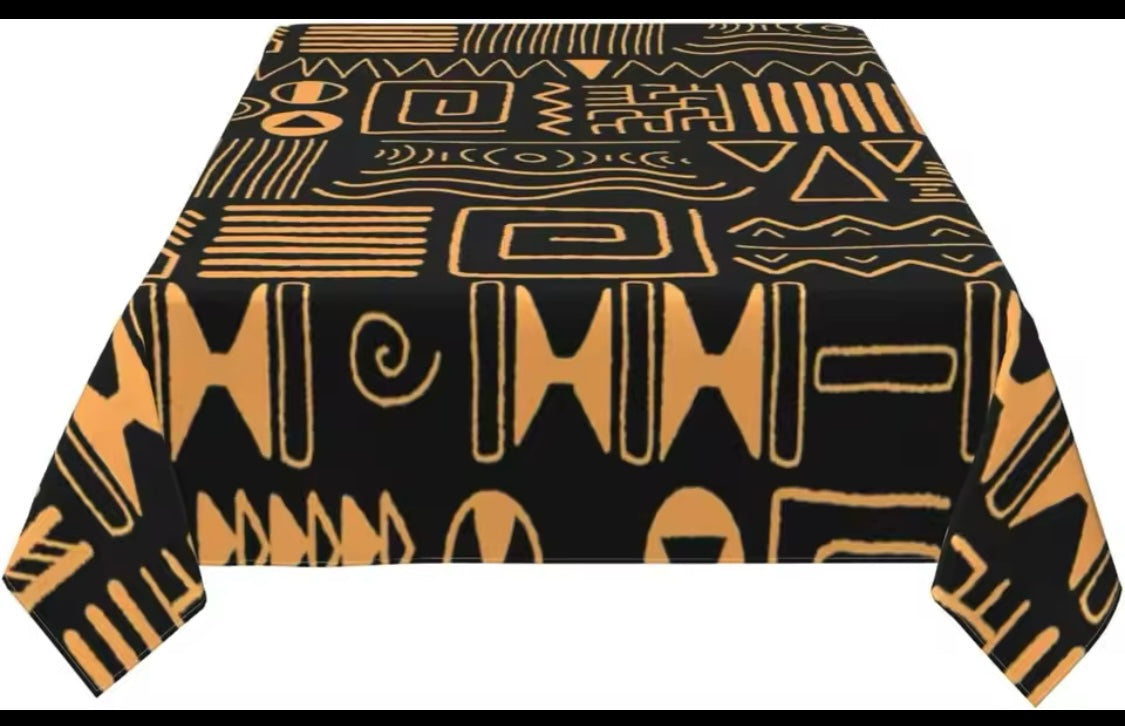 African Themed Table Cloth 140 x 140cm