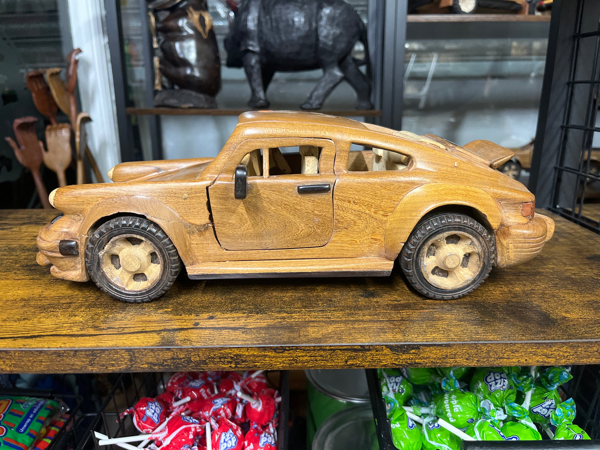 Porsche 911 V2.1 Hand Carved Mahogany