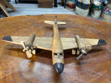 Hand Carved Wooden Aeroplane