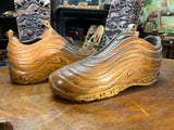 Pair of Nike Air Max 97 Ultra V1.1 Hand Carved Mahogany Display Piece