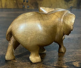 Handmade Mahogany Standing Elephant