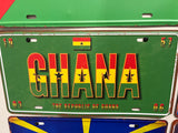 Metal Country Flag And Name Pattern License Plate Room Decor 15x30cm