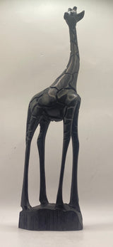 Ebony Giraffe with Stand