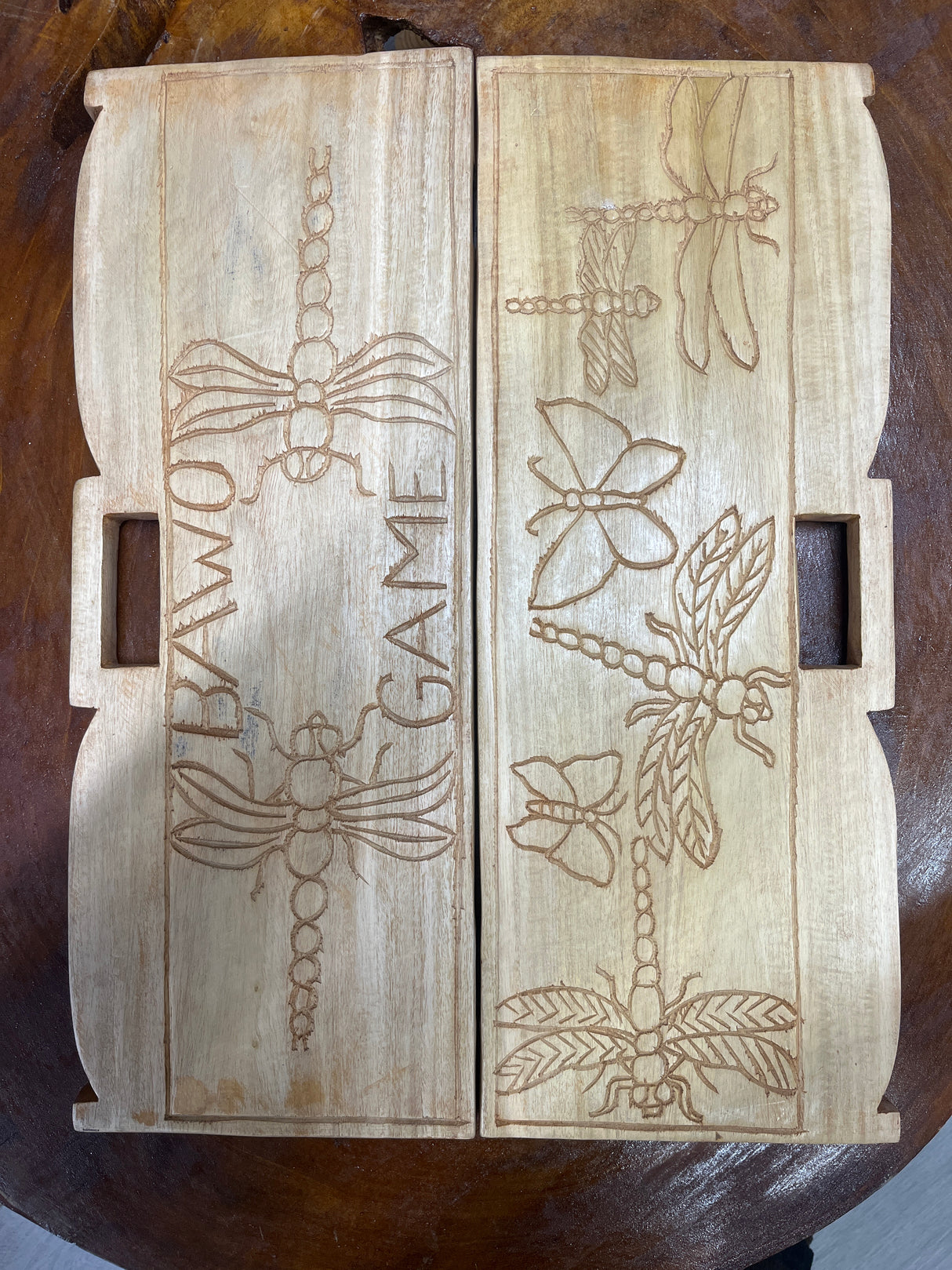 Handcrafted Malawi Bawo Game 52x20x5cm