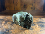 Small Green Stone Hippo