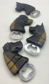 Ebony Dog Handle Bottle Opener