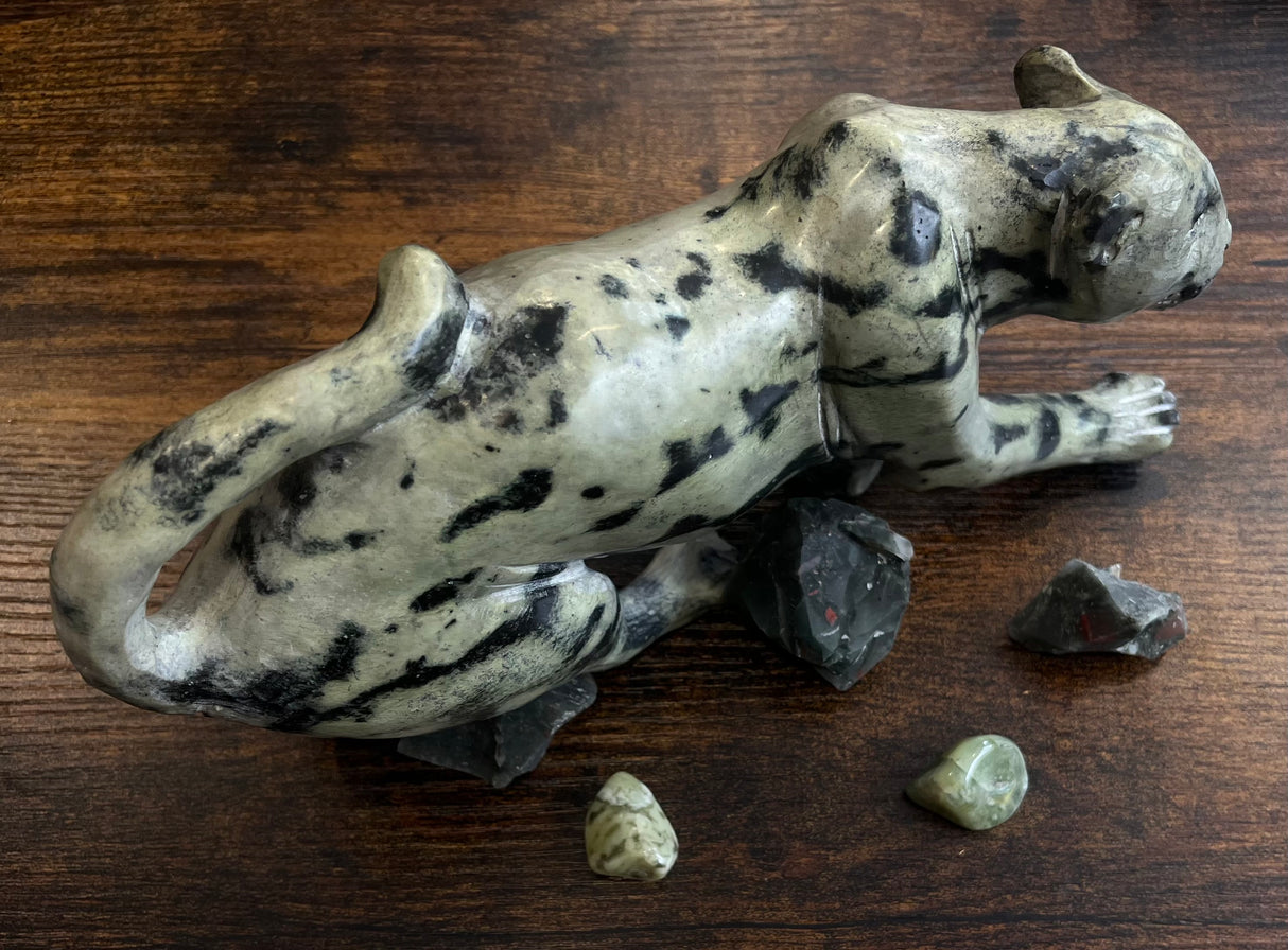 Green Soap Stone Panther