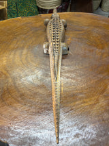 Hand Carved Intricate Wooden Crocodile