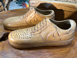 Pair of Nike Air Force One Low with Wooden Box V1.1 Hand Carved Mahogany Display Piece