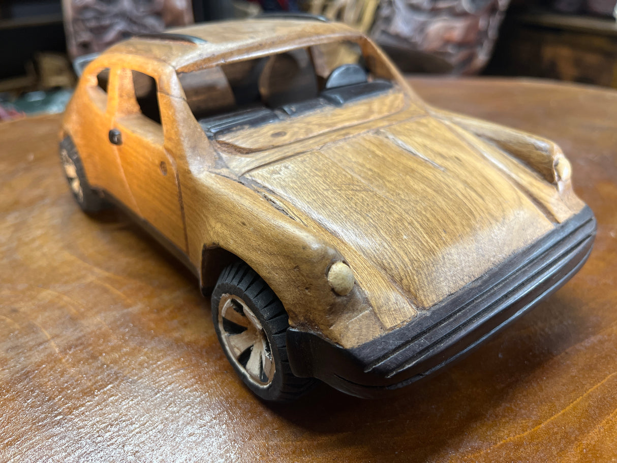 Porsche 911 V3.1 Hand Carved Mahogany