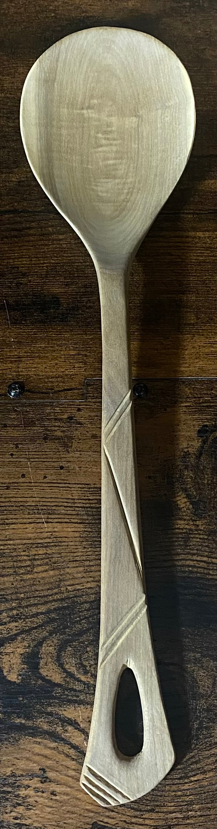 Hand Carved Wooden Serving Spoons