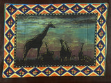 Sunset Painted Placemats with Serviettes