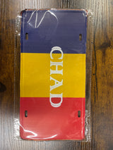 Metal Country Flag And Name Style License Plate Room Decor 15x30cm