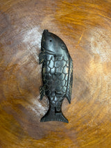 Ebony Wood Handmade Fish Keyholder