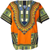 100% Cotton Chitenge Dashiki Pattern Printed Shirt