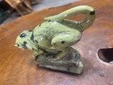 Stone Panther on a Log Handmade In Malawi