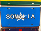 Metal Country Flag And Name Style License Plate Room Decor 15x30cm