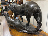 Stone Lion and Lioness