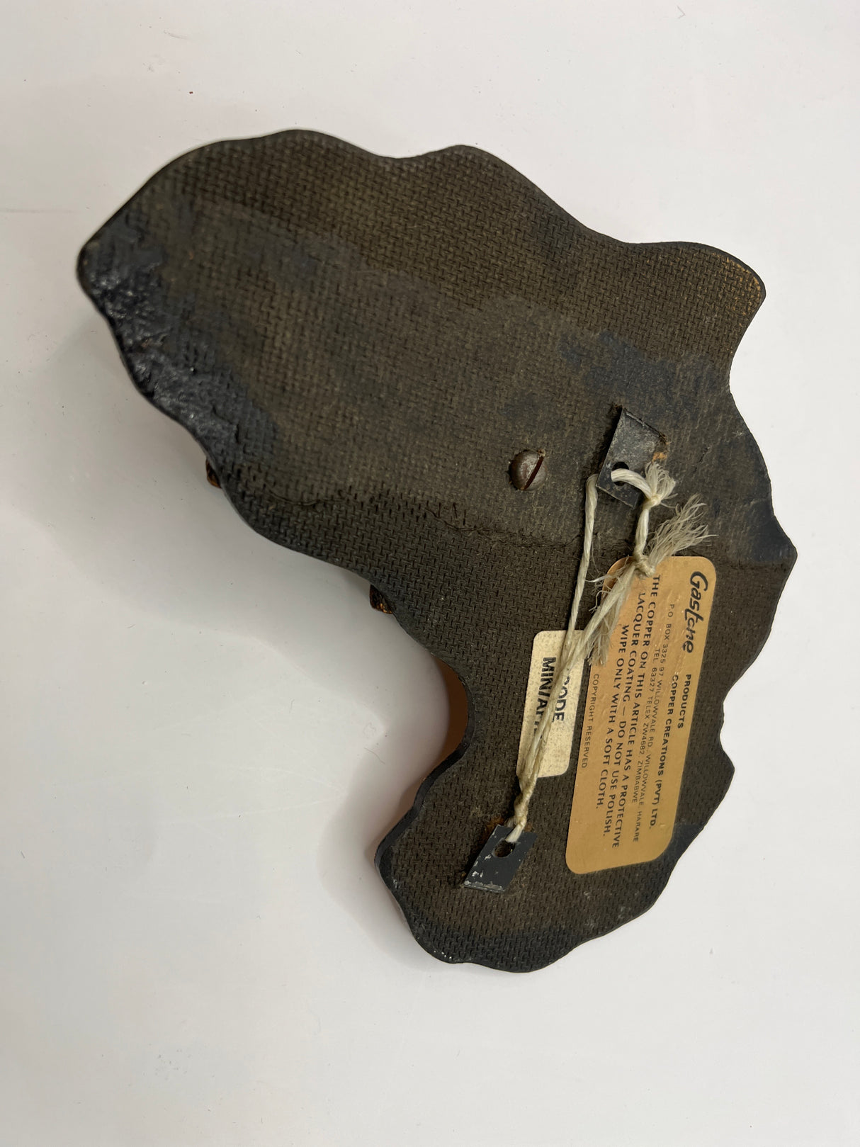 Gastone Copper Elephant In Africa Outline