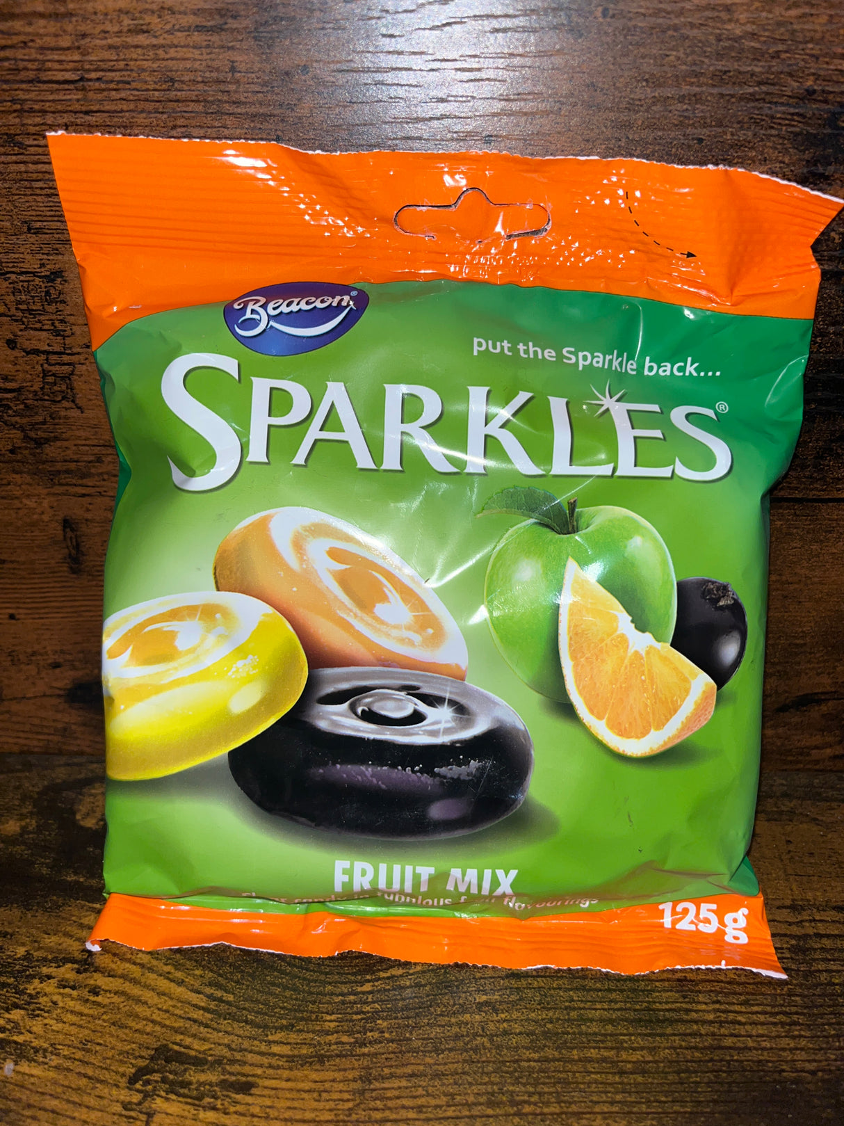 Beacon Sparkles Fruit Clear Candy 125g