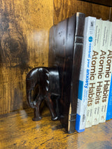 Beautifully Grained Ebony Elephant Book End