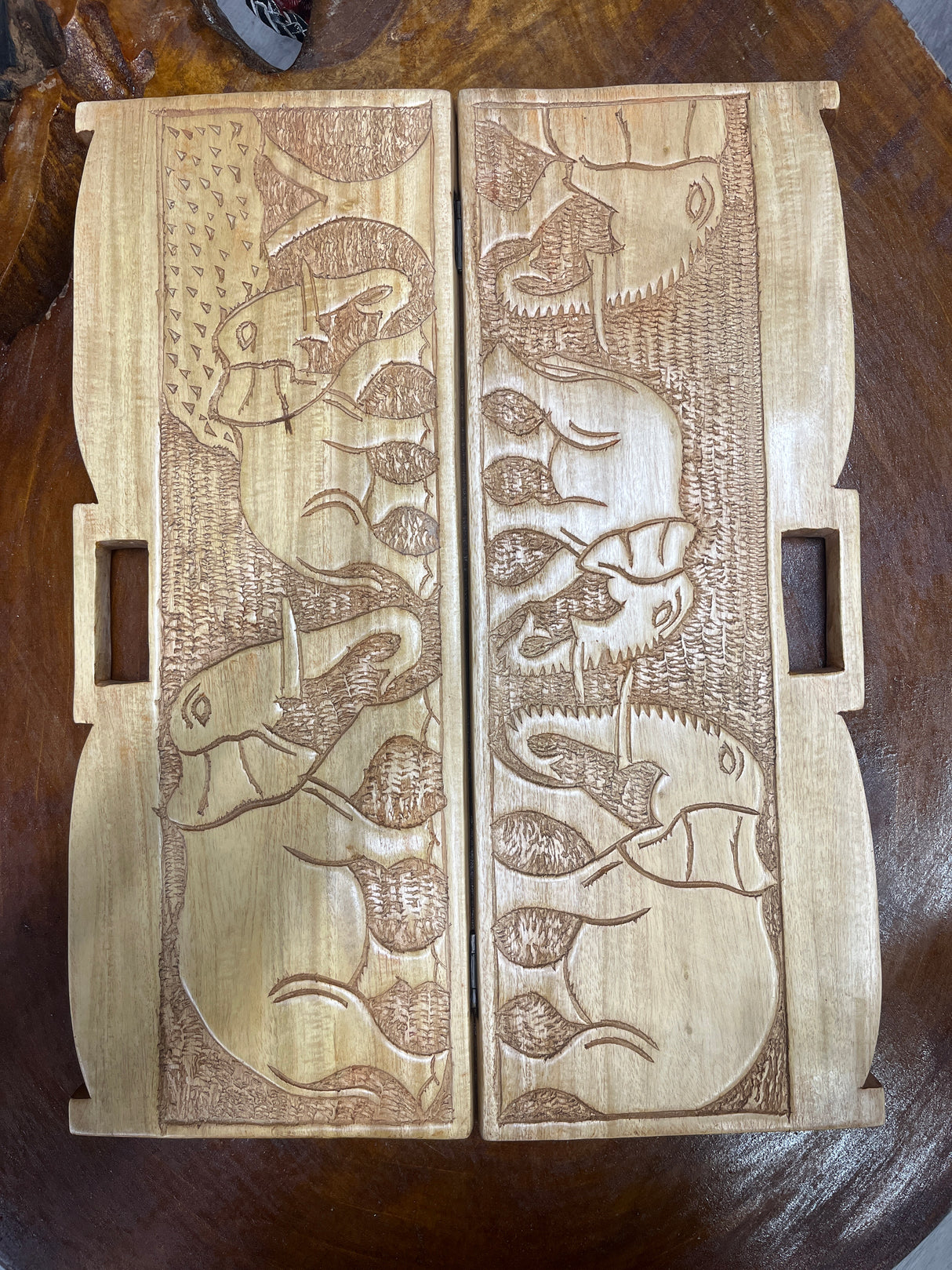 Handcrafted Malawi Bawo Game 52x20x5cm