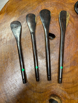 Smooth and Polished Ebony Serving Spoons Handmade in Malawi