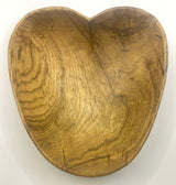 Heart Shaped Mahogany Bowl