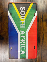 Metal Country Flag And Name Style License Plate Room Decor 15x30cm