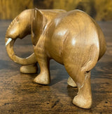 Handmade Mahogany Standing Elephant