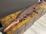 Stunning Life size Hand Carved Baby Crocodile - Stunning Scales and Teeth on Show
