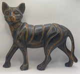 Hand Carved Ebony Standing Cat
