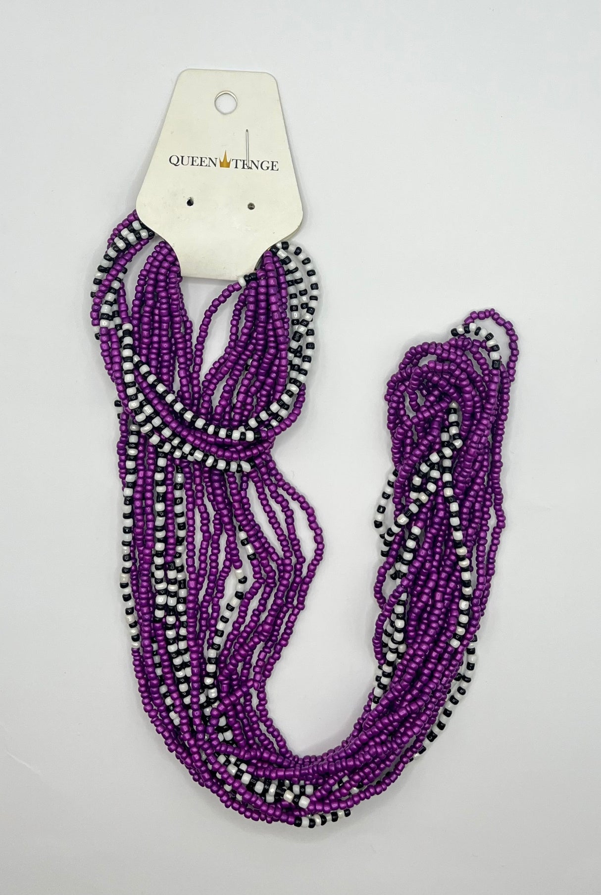Queen Tenge - Beaded Necklace and Bracelet Jewellery Set