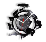 African Reclaimed Vinyl Record Clock