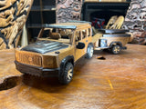 Mercedes G Wagon AMG Style with Trailer V2.1 Hand Carved Mahogany