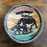 Painted Stone Plates Large