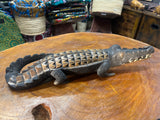 Hand Carved Intricate Wooden Crocodile Malawi